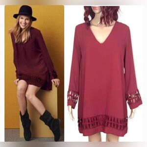 ASTR Cutout Shift Dress A2